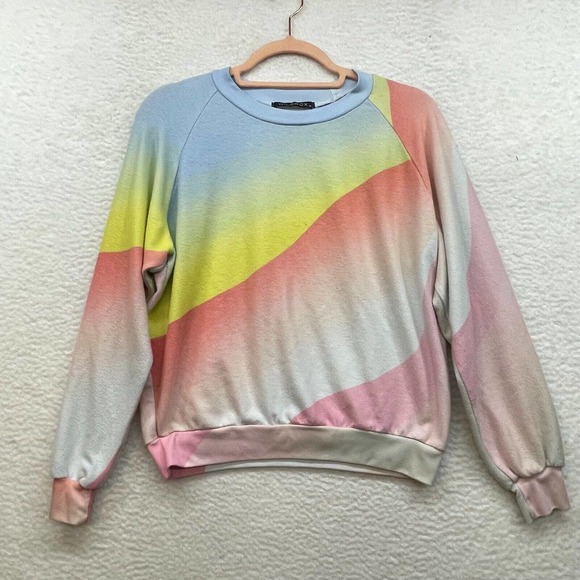 Wildfox Sweatshirt Womens Medium Multicolor Cozy Athleisure Loungewear Ladies - Picture 1 of 11